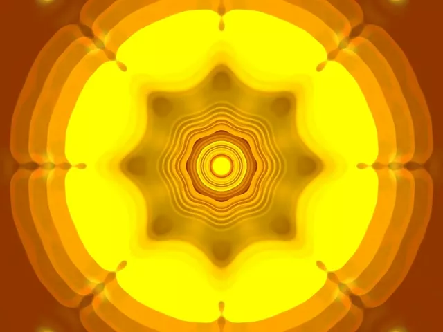 تونل نئون تپنده انفجار ستاره متحدالمرکز 4:3 Classic 60fps VJLoops Screensaver