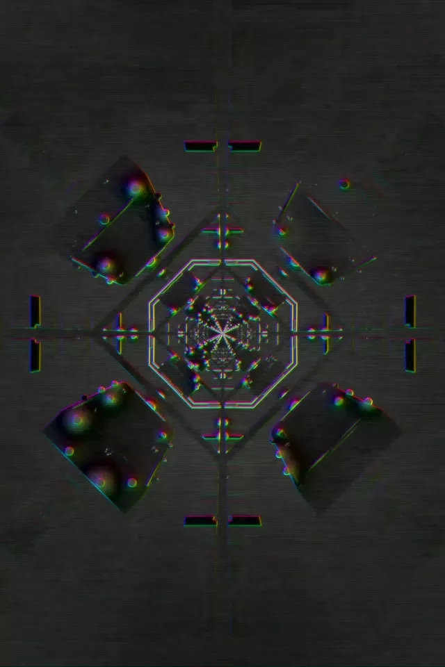 Pulsating Neon Tunnel Kaleidoscope | 2:3 Portrait 60fps VJLoops Screensaver