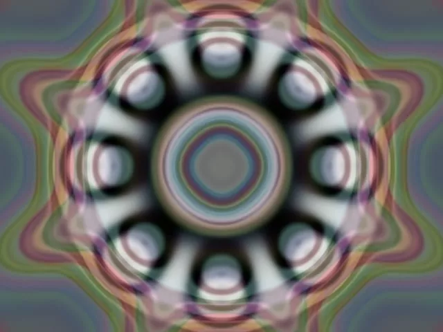 Pulsating Neon Tunnel Kaleidoscope 4:3 Classic 60fps VJ Loop Screensaver