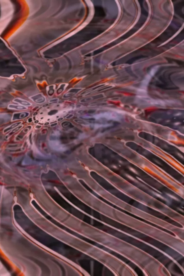 Pulsating Neon Tunnel VJ Loop 2:3 Portrait 60fps Screensaver