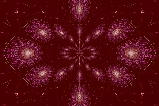 Pulsating Neon Tunnel VJ Loop 3:2 Surface 60fps Screensaver Kaleidoscope