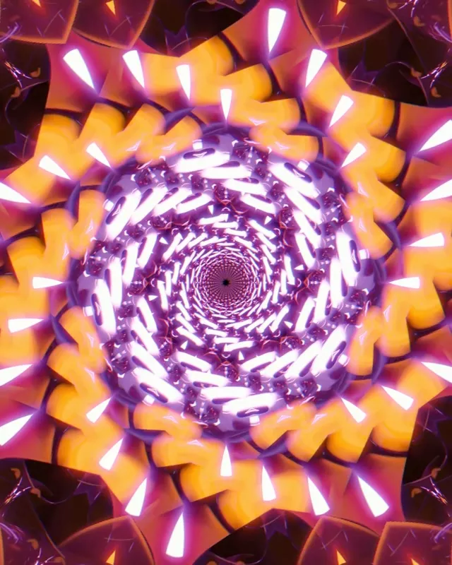 Pulsující Neonový Tunel Vortex | 4:5 Instagram | 60fps Spořič Loop