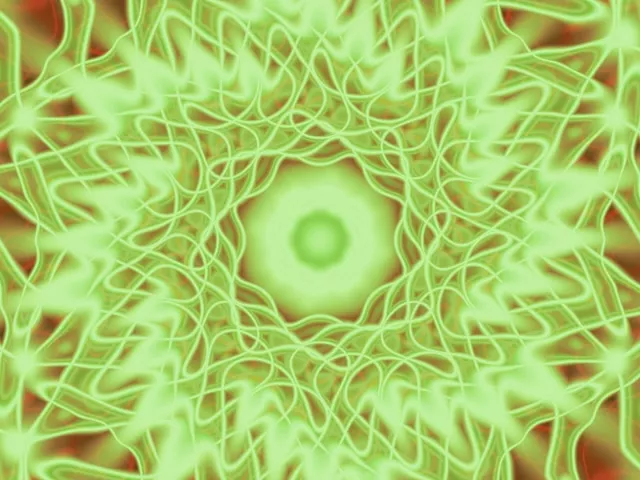 Pulsating Neon Tunnel Vortex Loop 4:3 Classic 60fps Screensaver