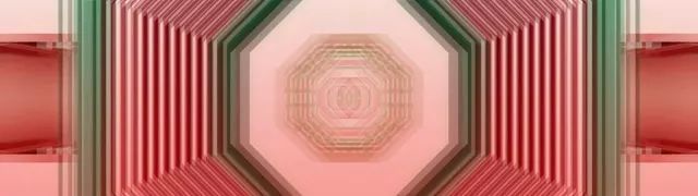 पल्सेटिंग ऑक्टागन नियॉन टनल 32:9 अल्ट्रावाइड 60fps VJLoops स्क्रीनसेवर