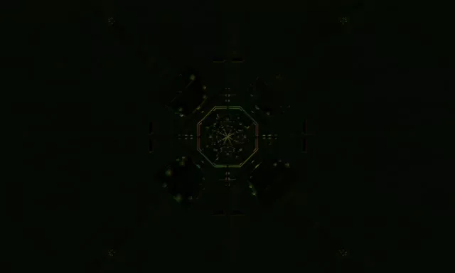 Pulzirajoča Osemkotna Neonska Tunelska 5:3 Wide 60fps VJ Loop Screensaver