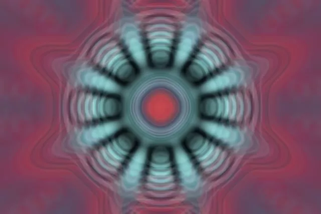 تونل نئون شعاعی تپنده 3:2 Surface 60fps VJ Loop صفحه نمایش محافظ