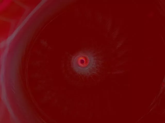 Pulsierendes Rotes Neon-Tunnel | 4:3 Classic 60fps Screensaver VJLoops