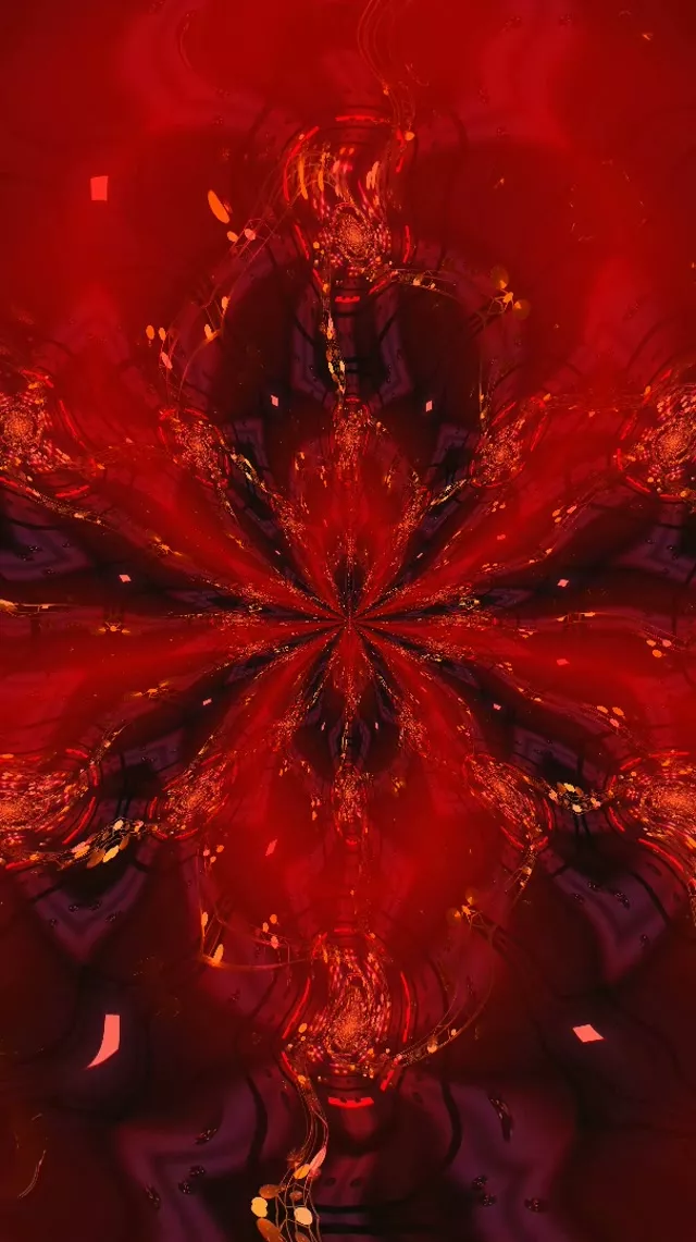 Pulsating Red Neon Tunnel 9:16 Reels 60fps Screensaver VJ Loop