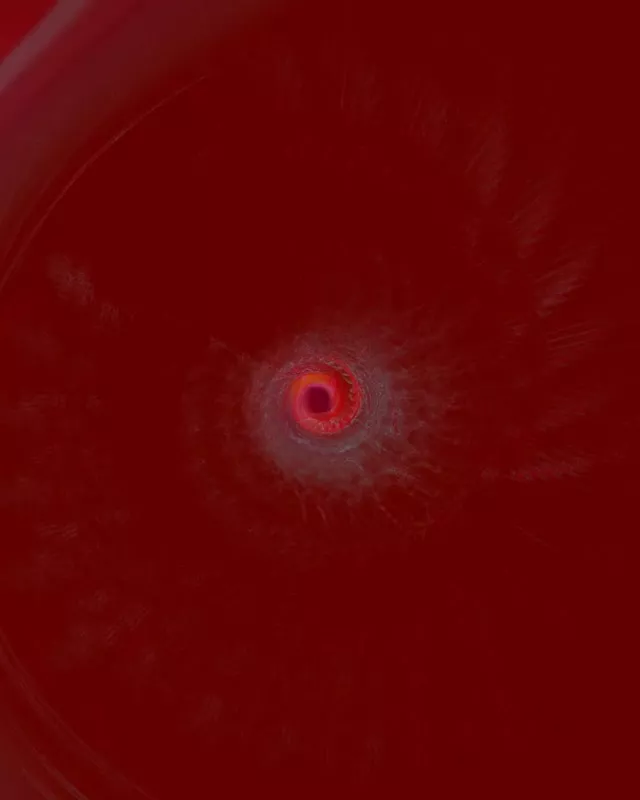 Pulzující Červený Neon Tunnel Vortex | 4:5 Instagram 60fps Screensaver Loop