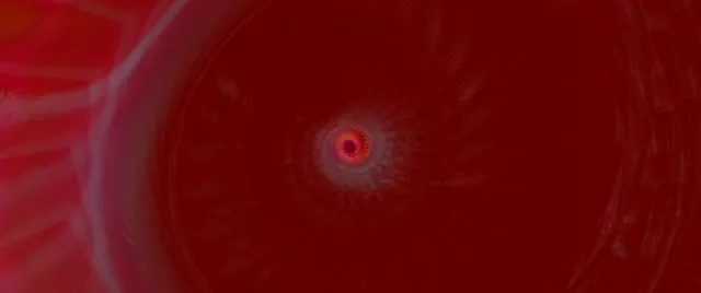 تونل نئون قرمز Vortex تپنده حلقه 2.39:1 Cinemascope 60fps صفحه حفاظ