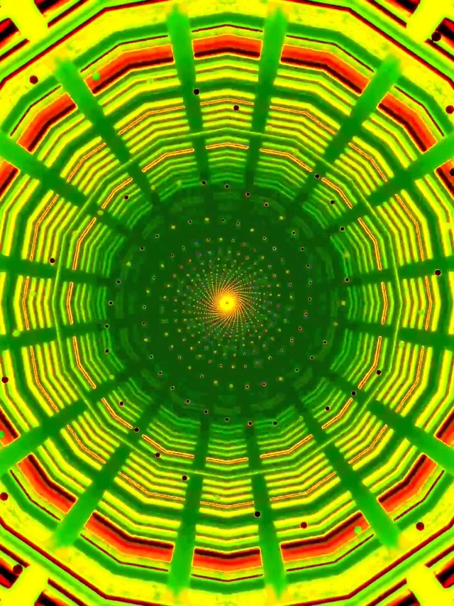 Pulsating Spiral Screensaver 3:4 iPad 60fps VJ Loop