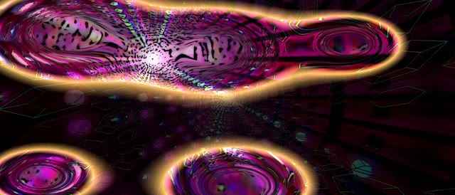 تونل نئون بنفش درخشان | 21:9 Ultrawide 60fps VJLoops صفحه حفاظ