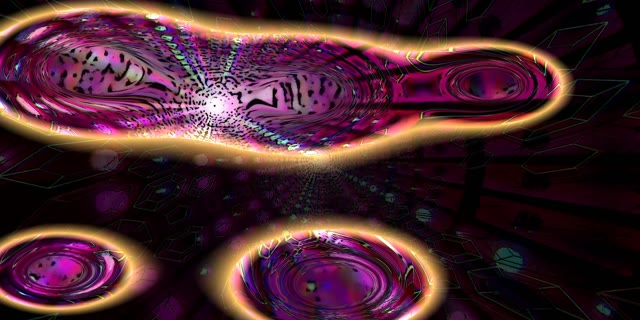 Tunnel Neon Violetto Luminoso VJ Loop 2:1 Univisium 60fps Screensaver