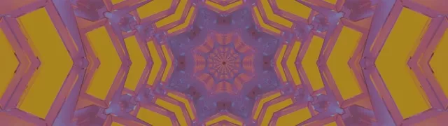 Lila Gold Neon Tunnel Kaleidoskop Bildschirmschoner 32:9 Super Ultrawide 60fps Vj Loop