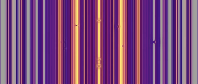 تونل نئون طلایی بنفش VJLoops 21:9 Ultrawide 60fps صفحه نمایش