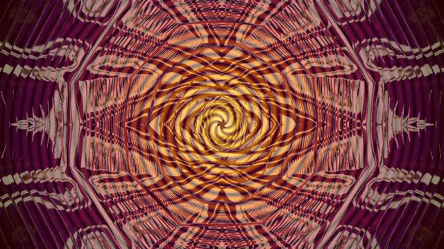 Purple Gold Spiral VJ Loop | Hypnotic Screensaver 4K 60fps