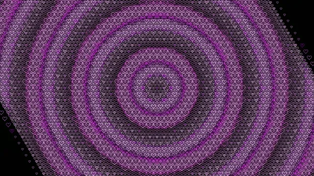 Purple Heart Pattern 4K Motion Background