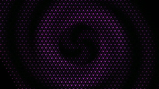 Purple Hearts Particle Animation - 4K Digital Background