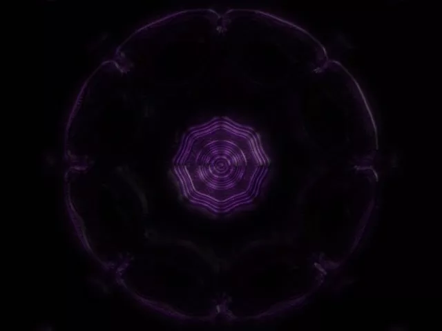 Purple Hexagon Neon Tunnel VJ Loop 4:3 Classic 60fps Screensaver