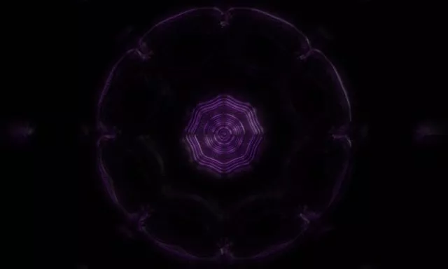 Purple Hexagon Neon Tunnel VJ Loop 60fps 5:3 Wide Screensaver