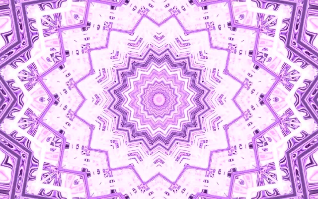 Économiseur d'écran Tunnel Néon Violet Mandala 60fps 16:10 MacBook VJ Loop