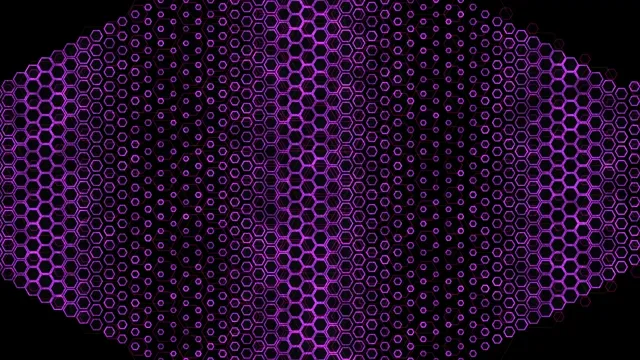 Purple Neon Hexagon Pattern 4K Motion Background