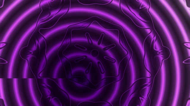 Purple Neon Tunnel 60fps VJ Loop with Glowing Concentric Circles