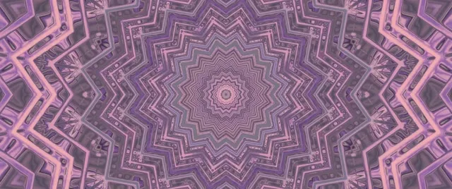 Neono Tunelis Violetinė Žvaigždė Kaleidoskopas 2.39:1 Cinemascope 60fps Ekrano Užsklanda Vj Loop