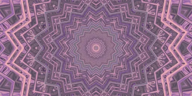 Фиолетовая звезда калейдоскоп неоновый туннель Vj Loop 2:1 Univisium 60fps заставка