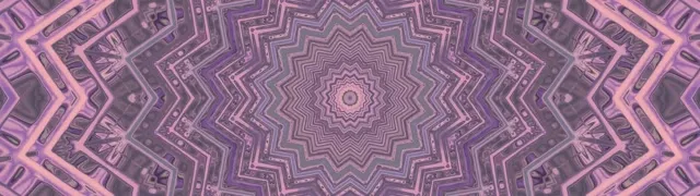 VJ Loop 霓虹隧道紫色星形萬花筒 32:9 超寬螢幕 60fps 螢幕保護程式