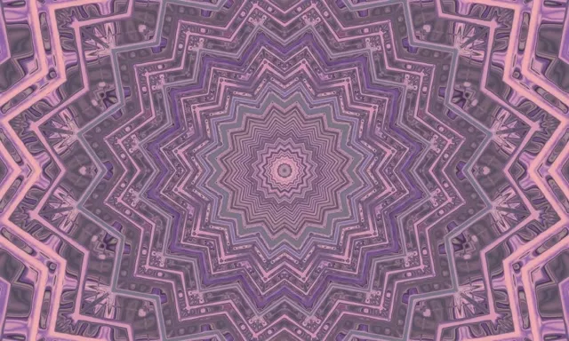 Neon Tunnel Lilla Stjerne Kaleidoskop Vj Loop 5:3 wide 60fps Skjermsparer