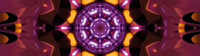 Purple Neon Tunnel Kaleidoscope Screensaver 32:9 Super Ultrawide 60fps Vj Loop