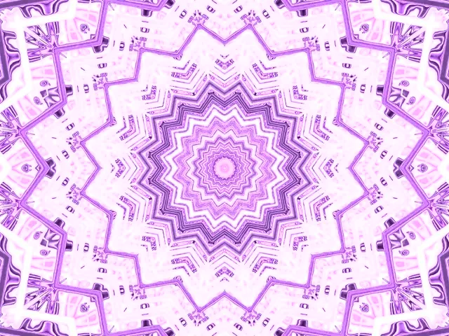 Lila Neon Tunnel Kaleidoskop Skärmsläckare 4:3 Klassisk 60fps VJ Loop