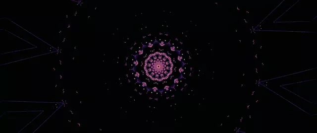 Túnel Neon Caleidoscópio Mandala VJ Loop 2.39:1 Cinemascope 60fps Protetor de Tela