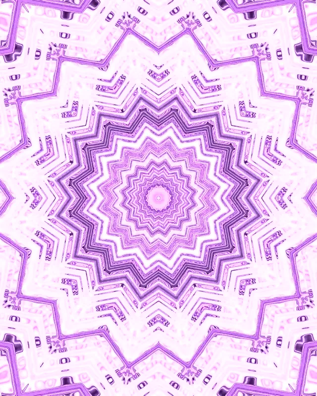 Lila Neon Alagút Mandala Képernyővédő 60fps 4:5 Instagram Vj Loop