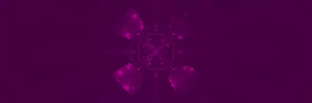 紫色霓虹隧道螢幕保護程式 3:1 三倍寬 60fps VJLoops PC 筆電