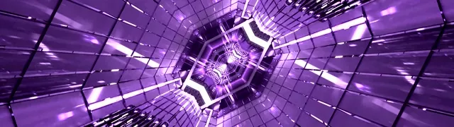 Lila Neon Tunnel Skärmsläckare 32:9 Super Ultrawide 60fps VJ Loop