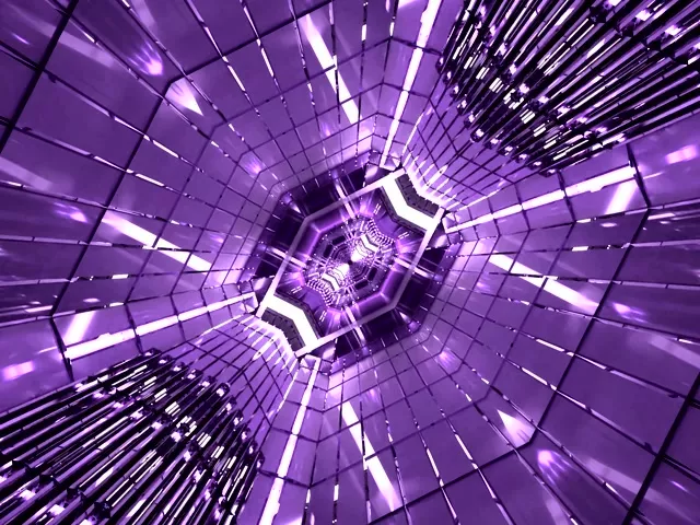 Lila Neon Tunnel Skärmsläckare 4:3 Klassisk 60fps VJ Loop PC Laptop