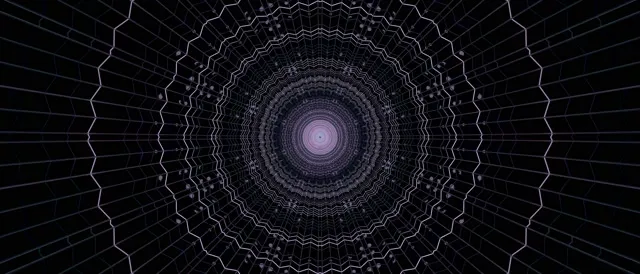 VJLoops Neon Tonnel Pers Spinneweb Werwelwind 21:9 Ultrawyd 60fps Skermbespaarder