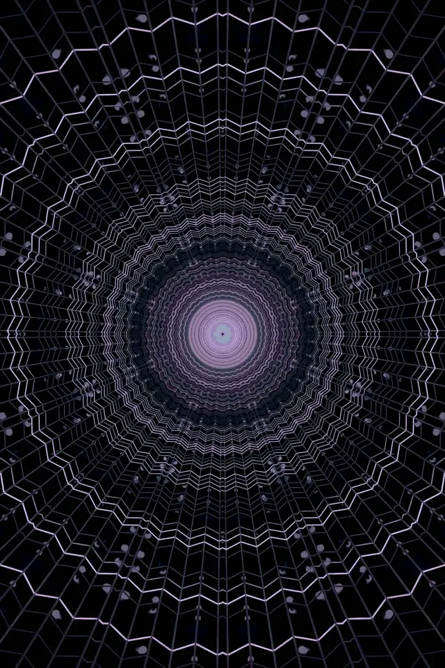 More Armiarma Sarea Neon Tunela VJ Loop 2:3 Photo Portrait 60fps Pantaila-babesa