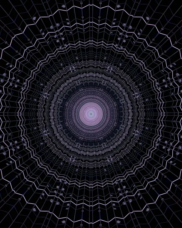 霓虹隧道紫色蜘蛛网漩涡 VJLoops 4:5 Instagram 60fps 屏保