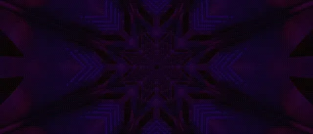 Tunnel la Neon Zambarau Fractal Star Vj Loop 21:9 Ultrawide 60fps Screensaver