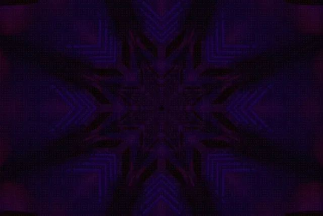 Đường Hầm Neon Tím Ngôi Sao Bùng Nổ VJ Loop 3:2 Surface 60fps Screensaver