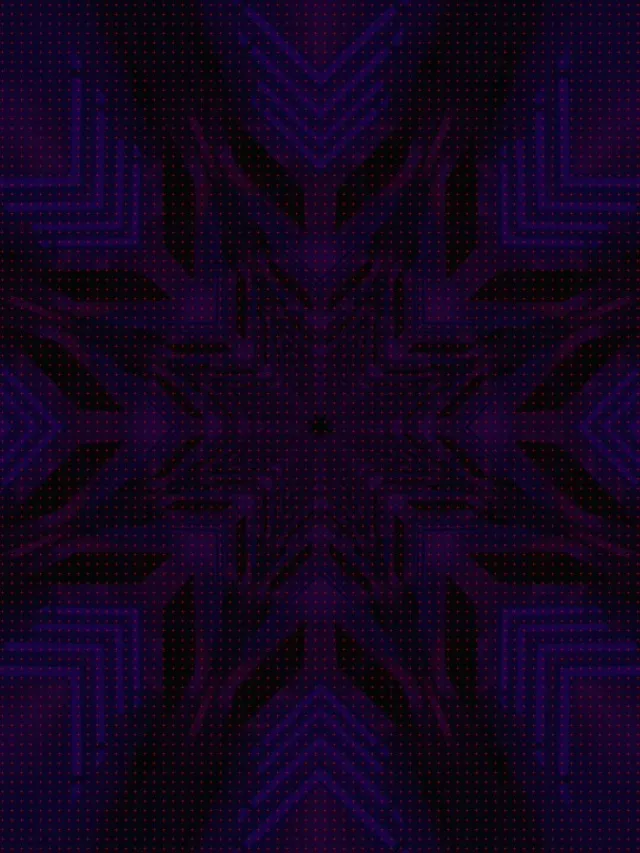 نفق نيون بنفسجي انفجار نجمة VJ Loop 3:4 iPad عمودي 60fps شاشة توقف