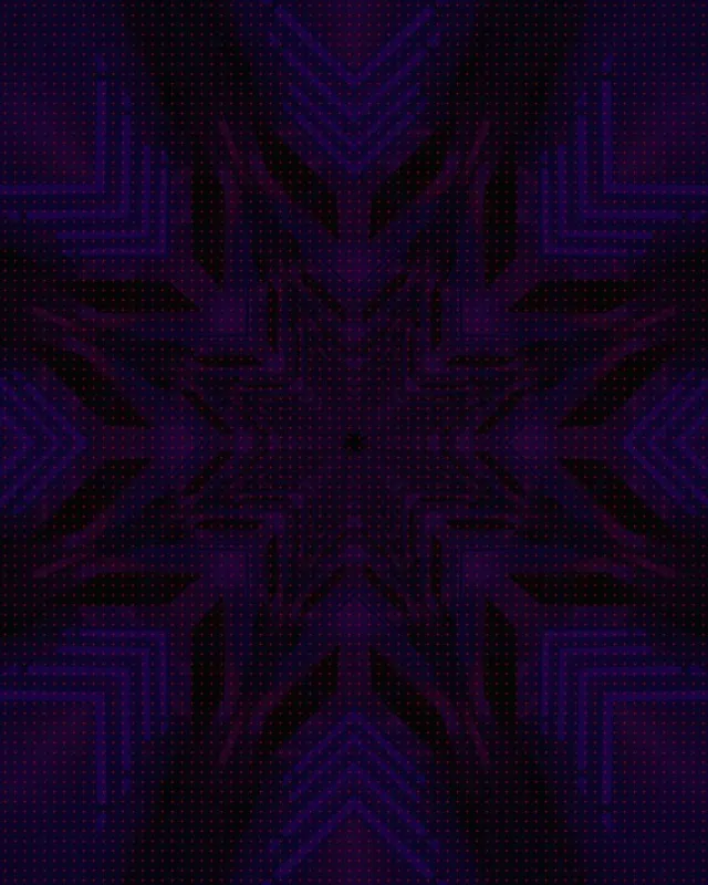 Tunel Neon Violet Stea Întunecată VJ Loop 4:5 Instagram 60fps Screensaver