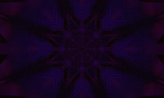 Vj loop Neon Tonnel Pers Ster Mandala 5:3 wide 60fps skermbeskermer