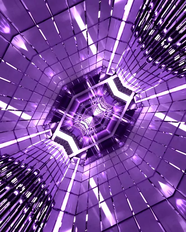 Lila Neon Alagút Képernyővédő 60fps 4:5 Instagram Vj Loop PC Laptop