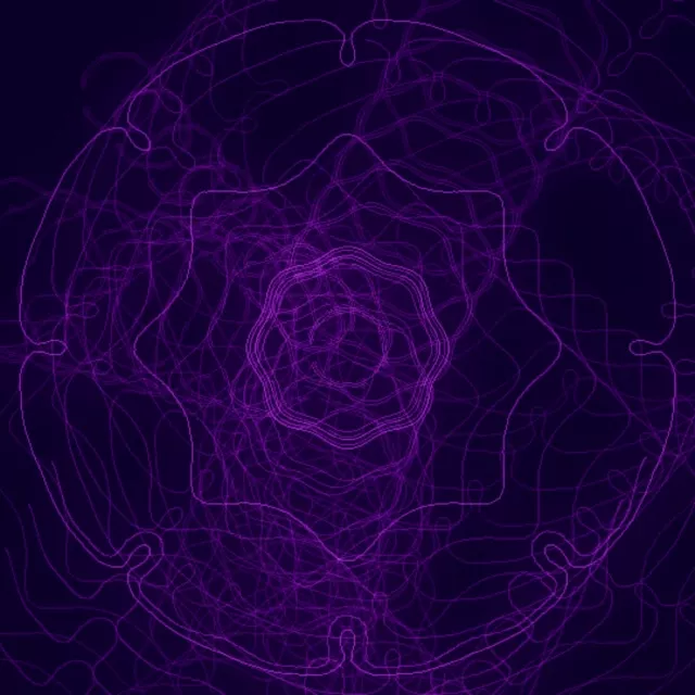Purple Neon Tunnel Spiraling Vortex VJ Loop 1:1 Square 60fps Screensaver
