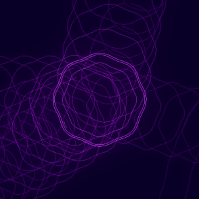Purple Neon Tunnel VJLoops 1:1 Square 60fps Screensaver Motion Background