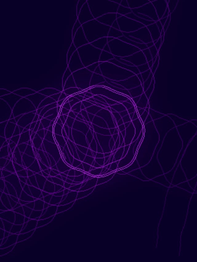 Purple Neon Tunel VJLoops 3:4 iPad Portrait 60fps Screensaver